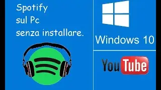 Spotify sul Pc Windows 10.