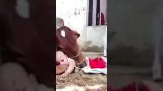 #cow #gaumata  #baby #cutebaby #youtubeshorts #viral #viralvideo #viralshorts ##sanatandharma