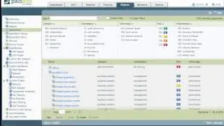 Pan OS the object tab