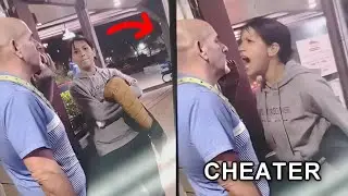 WOMAN CAUGHT CHEATING INFRONT OF HER MAN & INSTANTLY REGRETS IT...
