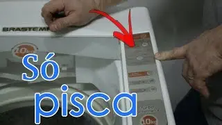 Maquina Brastemp  bwg10a não liga e só pisca as luzes - Como resolver