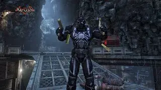 RED HOOD - AGENT VENOM Suit Aggressive Stealth Gameplay in Arkham Knight