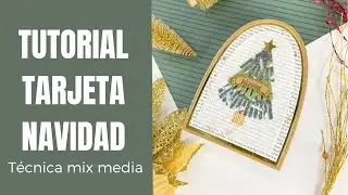 🎄 ¡Crea Esta Tarjeta Navideña en Minutos! Idea Simple y Elegante para Navidad ✂️✨