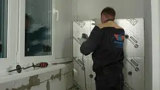 Монтаж утеплителя LOGICPIR Балкон