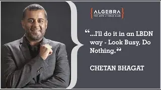Chetan Bhagat in a candid conversation at Algebra