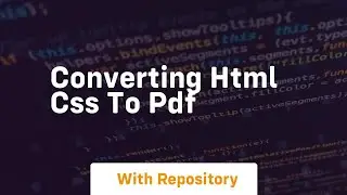 Converting html css to pdf