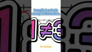 Inequality is a simple concept in Math. 