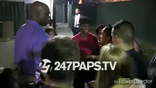 Ariana Grande with fans