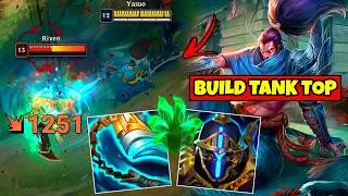 FIZ UMA BUILD ABSURDA DO YASUO TOP COM ITENS DE TANK