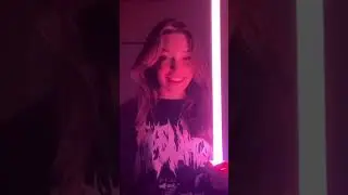 Cute tiktok girl cant pick a lightsaber color🤭👀 #starwars #lightsaber #cosplaygirl