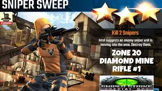 Campaign Zone 20 Diamond Mine Sniper Sweep Rifle mission #1 Sniper strike : special ops