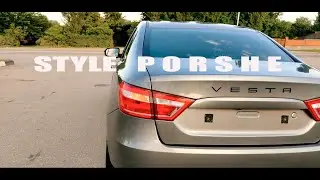 Шильдик в стиле PORSHE на Лада Веста.Установка поворотников на Лада Веста #шильды #веста #porshe  .