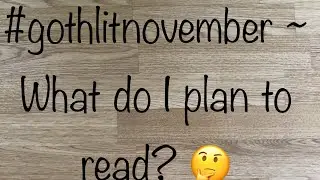 #gothlitnovember