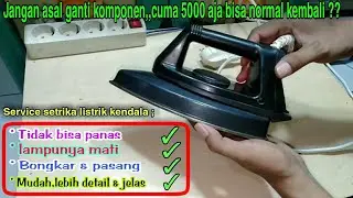 Servis setrika listrik tidak bisa panas & lampunya mati ll MASPION