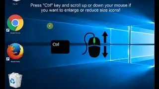 Change desktop icons,  text and app size in Windows 10