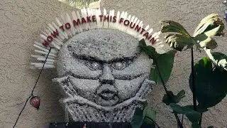 How I made Awesome Pond Sculpture of Cement Clay, Covered with Mosaic Tiles Selenite Crystals 4 Koi