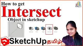Sketchup In Tamil (தமிழ்) - Solid Tool - How to get Intersect objects in sketchup