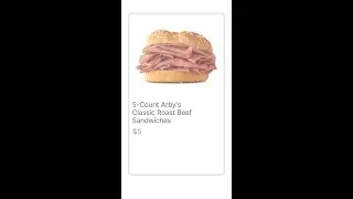 5 for $5 at Arby's!