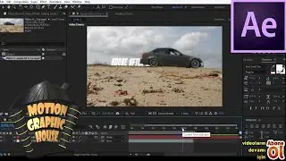 After Effects Obje Arkasına Yazı Saklama (TEXT MASK)