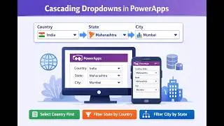 Cascading Dropdown in PowerApps Explained | Real-Time Example|PowerApps Cascading Dropdown
