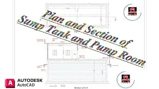 Plan And section Of Sump tank and Pump Room