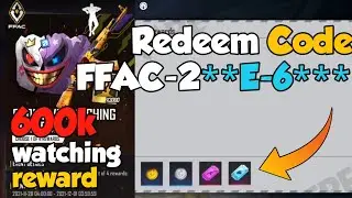Free Fire Redeem Code today | 29 Nov FF live | 600k watching reward