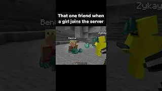 Friends Around Girls in Minecraft Be Like