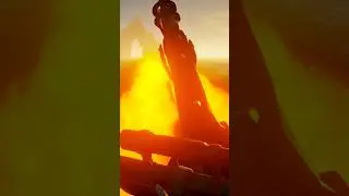 Burning Blade Fire Canon on Sloop #seaofthieves #sot
