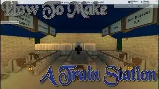 How to make a Train Station - Theme Park Tycoon