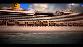 Cruise Ship Exterior - 3D