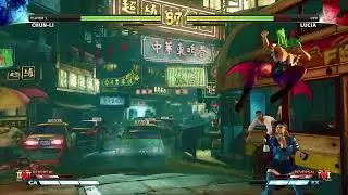 CHUN LI (Morrigan) VS LUCIA | STREET FIGHTER V