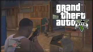 GTA V - The Lost MC shootout (gang war)