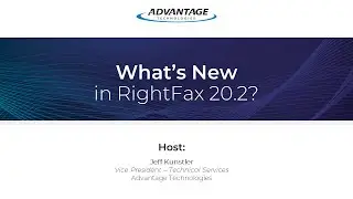 What's New RightFax 20.2?