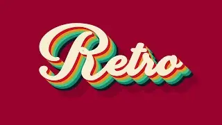 Retro Thypography Illustrator