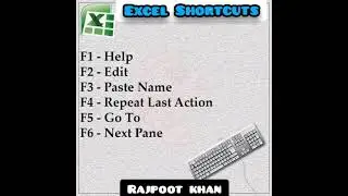 Excel tips and trick | Excel shortcut keys| Basics of excel | Shortcuts of excel|#excel #ytshorts