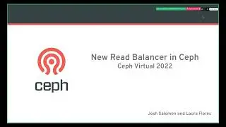 New workload balancer in Ceph