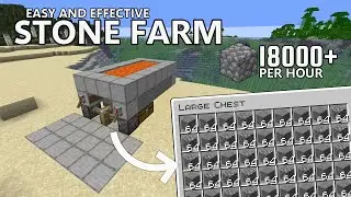 Easy and effective stone farm | Minecraft Tutorial 1.16 - 26.2+