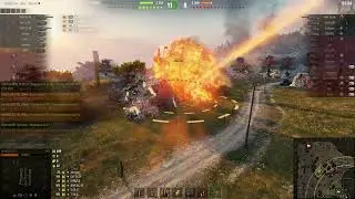 Бой м44 Рудники, 6 танков противника в ангар World of Tanks