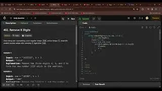 Remove K Digits   LeetCode   April Daily Challenge C++