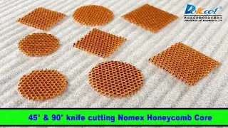 2mm Nomex Honeycomb Core 45° v-cutting and knife cutting