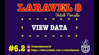[ TUTORIAL CRUD LARAVEL 8 UNTUK PEMULA ] #6.2 View Data di Laravel