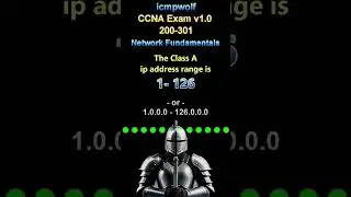 Cisco CCNA: Class A Network Range? - #icmpwolf #ciscoccna #ciscocert