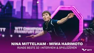 Nina Mittelham - Miwa Harimoto | WTT Champions 2024 Frankfurt