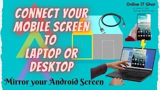 Mirror your Android Screen to laptop || How to Connect Mobile to Laptop via USB Cable🔥🔥