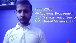 FSSC V6 - Additional Requirement 2.5.1