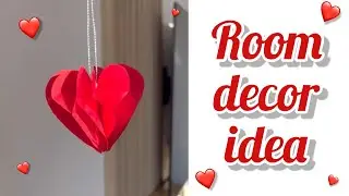 ROOM DECOR IDEA | VALENTINE’S DAY | PAPER HEARTS ❤️