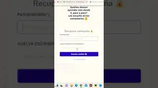 login php y mysql con reseteo de contraseña vía correo| validación TOKEN.  