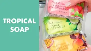 ASMR : Tropical soap | Soaked soap