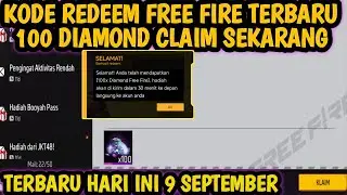 KODE REDEEM FF!! KODE REDEEM FREE FIRE TERBARU 9 September 2024 HARI INI‼️