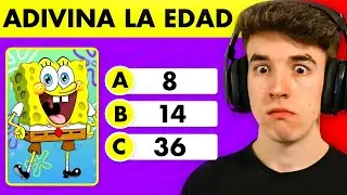 ADIVINA LA EDAD de ESTOS PERSONAJES
